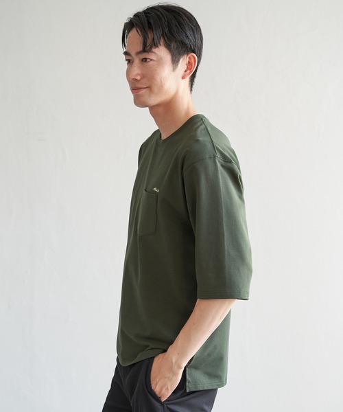 ikka(イッカ)の「インレイ7分袖ポケットプリントT(Tシャツ/カットソー・メンズ・ホワイト/ライム/ブルー/ブラック・M/L/XL/S)」の18枚目の写真