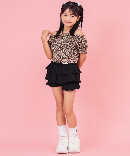ANAP kids(アナップキッズ)の「パフスリーブ トップス(Tシャツ/カットソー・キッズ・ブラック/ブラウン/ホワイト・130cm/120cm/110cm)」の22枚目の写真