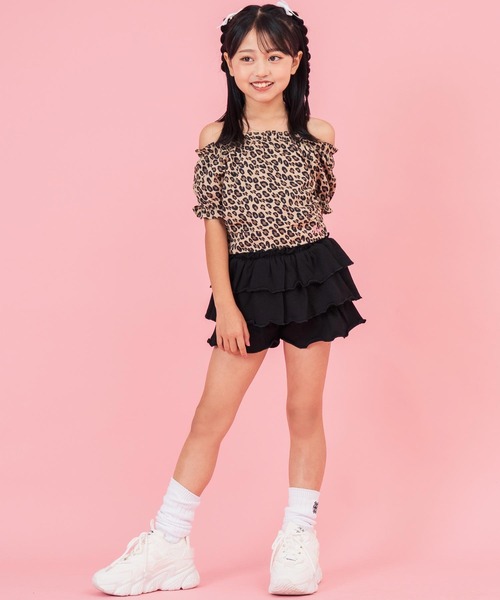 ANAP kids(アナップキッズ)の「パフスリーブ トップス(Tシャツ/カットソー・キッズ・ブラック/ブラウン/ホワイト・130cm/120cm/110cm)」の21枚目の写真