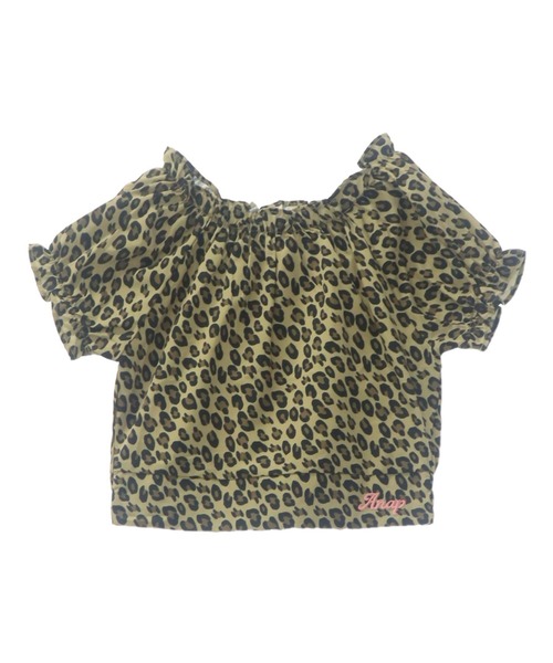 ANAP kids(アナップキッズ)の「パフスリーブ トップス(Tシャツ/カットソー・キッズ・ブラック/ブラウン/ホワイト・130cm/120cm/110cm)」の11枚目の写真