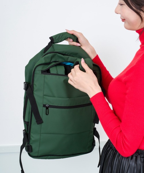 Rivel(リヴェル)の「【BIENOTI】トラベルバッグ バックパック 2WAY 24L(バックパック/リュック・メンズ・クリーム/レッド/オレンジ/イエロー/カーキ/ブラック・FREE)」の7枚目の写真
