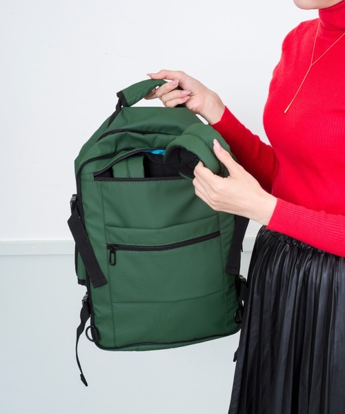 Rivel(リヴェル)の「【BIENOTI】トラベルバッグ バックパック 2WAY 24L(バックパック/リュック・メンズ・クリーム/レッド/オレンジ/イエロー/カーキ/ブラック・FREE)」の8枚目の写真
