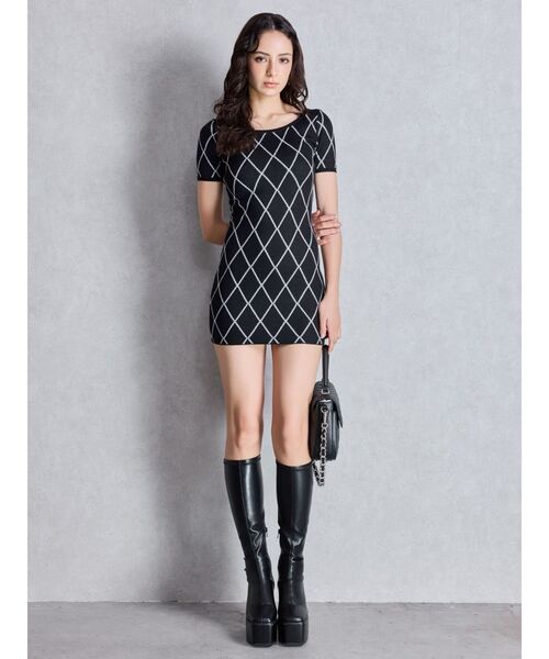 GYDA（ジェイダ）の「キルティング2WAYハンドBAG（ハンドバッグ・レディース・アイボリー/ブラック・FREE）」の5枚目の写真