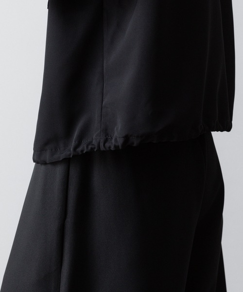 ato(アトウ)の「OVERSIZED DRAW CORD SHIRTS(シャツ/ブラウス・メンズ・ホワイト/ブラック・44/46/48)」の9枚目の写真