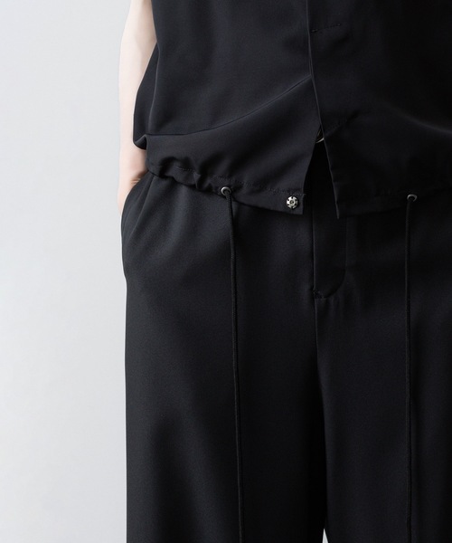 ato(アトウ)の「OVERSIZED DRAW CORD SHIRTS(シャツ/ブラウス・メンズ・ホワイト/ブラック・44/46/48)」の13枚目の写真