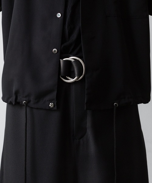 ato(アトウ)の「OVERSIZED DRAW CORD SHIRTS(シャツ/ブラウス・メンズ・ホワイト/ブラック・44/46/48)」の19枚目の写真