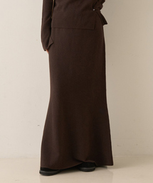 Rouge vif Anna | 【セットアップ対応】セミフレアニットスカート(スカート)