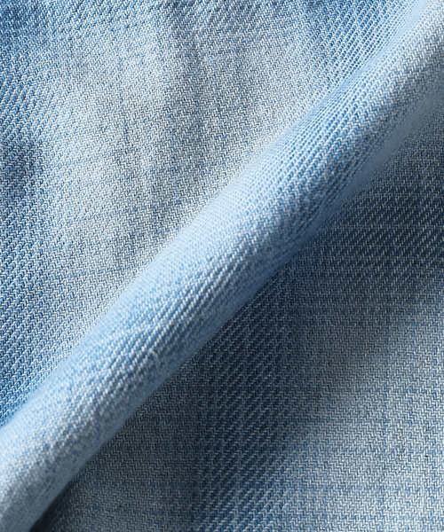 JOURNAL STANDARD J.S HOMESTEAD（ジャーナルスタンダードホームステッド）の「J.S.Homestead / インディゴ チェック ミリタリー シャツ（シャツ/ブラウス・メンズ・コバルトブルー/ブラック/ブラウン系その他/チャコールグレー・MEDIUM/LARGE）」の17枚目の写真