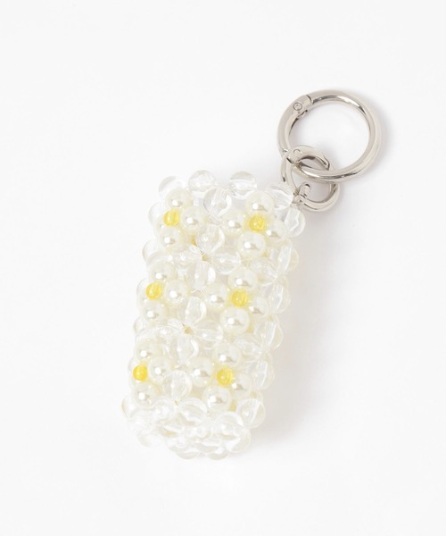 LOWRYS FARM(ローリーズファーム)の「ビーズリップケース 581254(その他雑貨・レディース・ピンク系その他/ホワイト系その他2/ホワイト系その他/ピンク系その他2/シルバー/オフホワイト・FREE)」の1枚目の写真