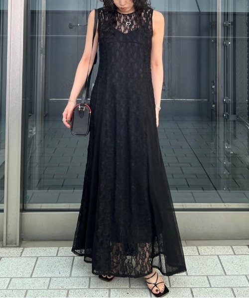 ワンピース AMERI Scd セール】MEDI SWITCH LACE SOFT DRESS（ワンピース）｜Ameri