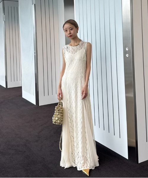 AMERI アメリ レーススリーブワンピース Ameri VINTAGE ワンピース レーススリーブドレス - メルカリ