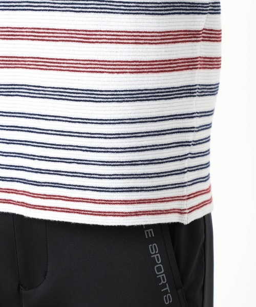 NICOLE CLUB FOR MEN（ニコルクラブフォーメン）の「【NICOLE SPORTS】ロゴタックジャカードボーダーニット（ニット/セーター・メンズ・オフホワイト/ブラック/その他・MEDIUM/LARGE/X-LARGE）」の13枚目の写真