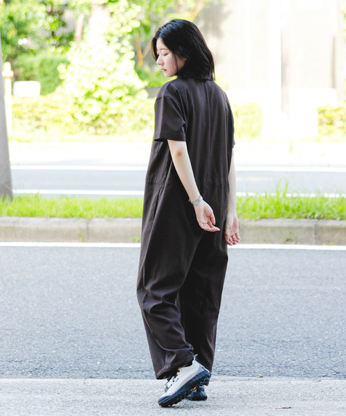 セール】『UR TECH』租毛ライク ジャンプスーツ（サロペット