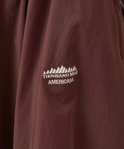 FREAK'S STORE(フリークスストア)の「Americana × THOUSAND MILE × FREAK'S STORE/アメリカーナ × サウザンドマイル 別注 フレンチスリーブTシャツ スカートセットアップ/ロゴTシャツ バルーンスカート セットアップ(スカート・レディース・ブラウン/グリーン/ベージュ/ブラック・フリ-)」の16枚目の写真