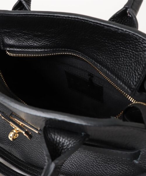 AULENTTI】カウレザー金具ベルトショルダーバッグ DOLLARO(M&E) FB