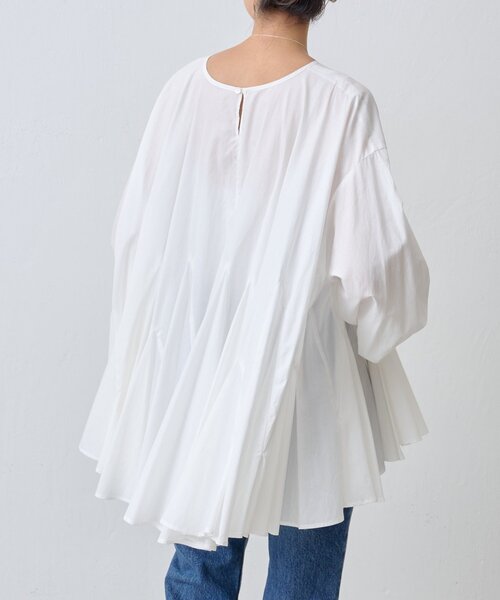 BEARDSLEY（ビアズリー）の「花びらフレアーブラウス（シャツ/ブラウス・レディース・ホワイト/ブラック・FREE）」の5枚目の写真