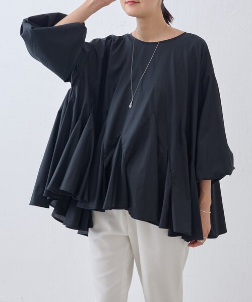 BEARDSLEY（ビアズリー）の「花びらフレアーブラウス（シャツ/ブラウス・レディース・ホワイト/ブラック・FREE）」の21枚目の写真