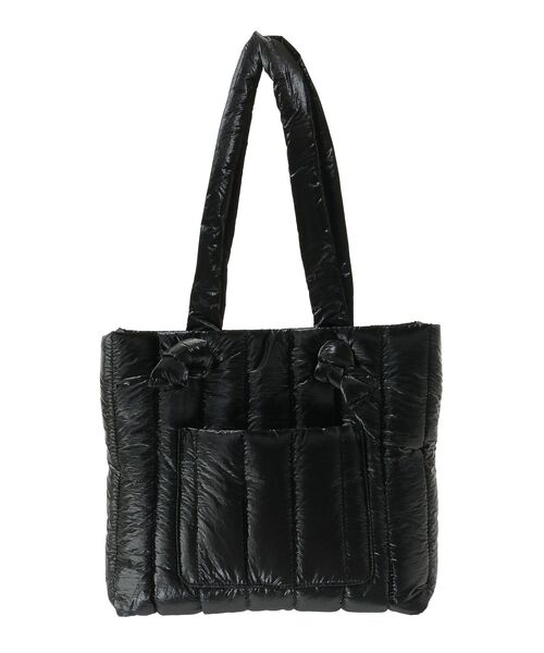 Green Parks(グリーンパークス)の「・furry rate シャイニーキルティングバッグ(ショルダーバッグ・レディース・ブラック/シルバー・FREE)」の15枚目の写真