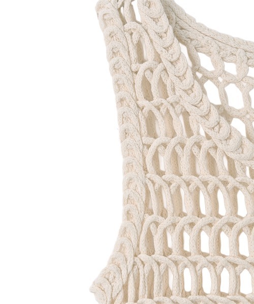 marjour（マージュール）の「MACRAME KNIT FRINGE VEST（ベスト・レディース・アイボリー・M）」の18枚目の写真