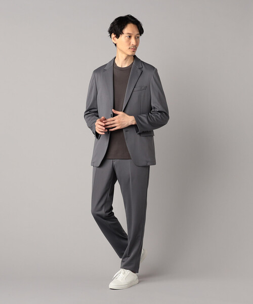 COMME CA MEN(コムサメン)の「【セットアップ対応】マイクロメッシュエアージャージー テーパードパンツ(スラックス・メンズ・グレー/ブラック/ネイビー・XL/L/M/S/XS)」の4枚目の写真