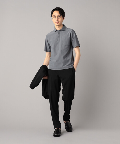 COMME CA MEN(コムサメン)の「【セットアップ対応】マイクロメッシュエアージャージー テーパードパンツ(スラックス・メンズ・グレー/ブラック/ネイビー・XL/L/M/S/XS)」の9枚目の写真