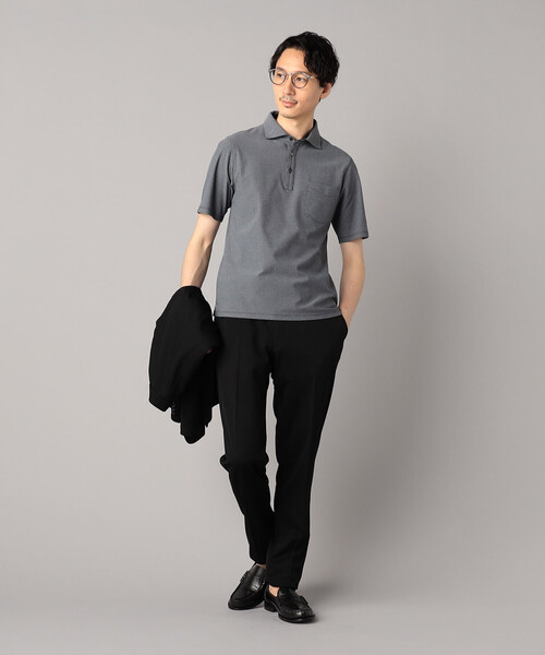 COMME CA MEN(コムサメン)の「【セットアップ対応】マイクロメッシュエアージャージー テーパードパンツ(スラックス・メンズ・グレー/ブラック/ネイビー・XL/L/M/S/XS)」の10枚目の写真