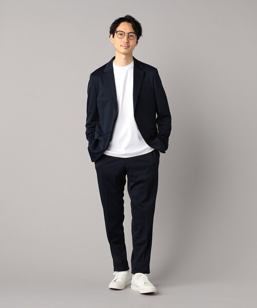 COMME CA MEN(コムサメン)の「【セットアップ対応】マイクロメッシュエアージャージー テーパードパンツ(スラックス・メンズ・グレー/ブラック/ネイビー・XL/L/M/S/XS)」の13枚目の写真