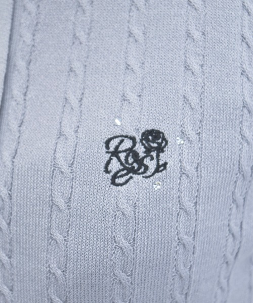 axes femme(アクシーズファム)の「刺繍入り配色襟ニットポロ(ニット/セーター・レディース・ネイビー/グレー/ピンク・FREE)」の8枚目の写真