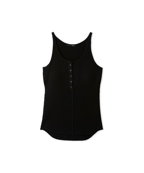 styling/(スタイリング)の「ヘンリーネックタンクトップ(タンクトップ・レディース・オフホワイト/ブラック/カーキ/レッド・F)」の3枚目の写真
