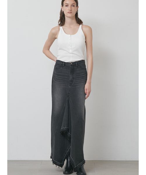 styling/(スタイリング)の「ヘンリーネックタンクトップ(タンクトップ・レディース・オフホワイト/ブラック/カーキ/レッド・F)」の10枚目の写真