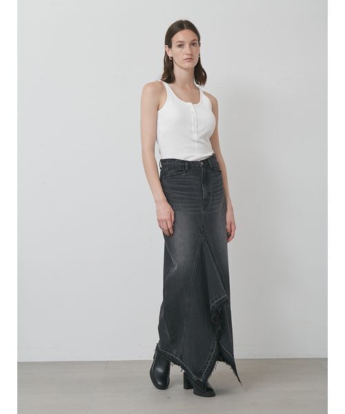 styling/(スタイリング)の「ヘンリーネックタンクトップ(タンクトップ・レディース・オフホワイト/ブラック/カーキ/レッド・F)」の11枚目の写真