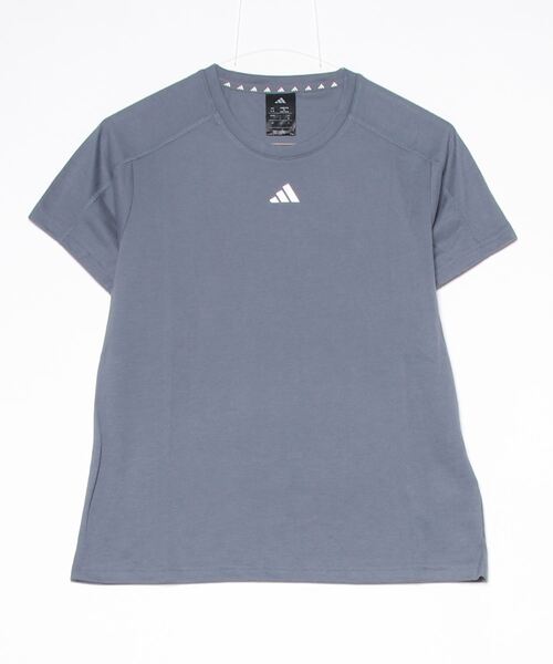 adidas(アディダス)の「アディダス adidas AEROREADY トレイン エッセンシャルズ ミニマル ロゴ クルーネック半袖Tシャツ(Tシャツ/カットソー・レディース・サックスブルー・L/M/XL)」の1枚目の写真