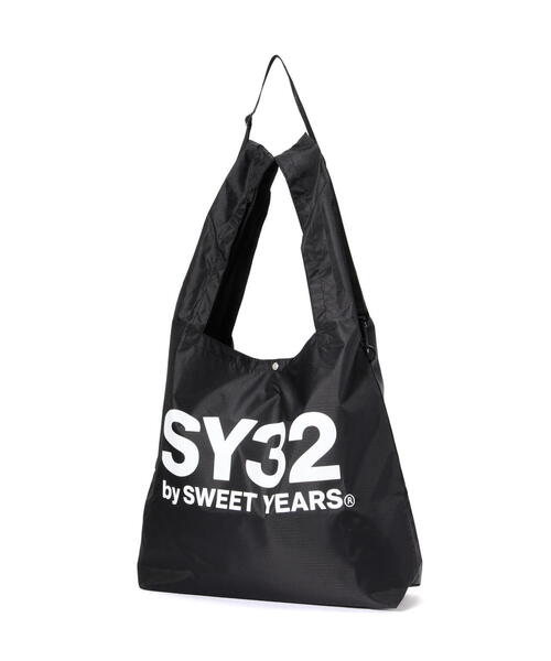 SY32 by SWEET YEARS(エスワイサーティトゥバイスィートイヤーズ)の「SY32 by SWEET YEARS /エスワイサーティトゥ バイ スィートイヤーズ/LIP SHOULDER BAG(エコバッグ/サブバッグ・メンズ・ブラック・F)」の4枚目の写真
