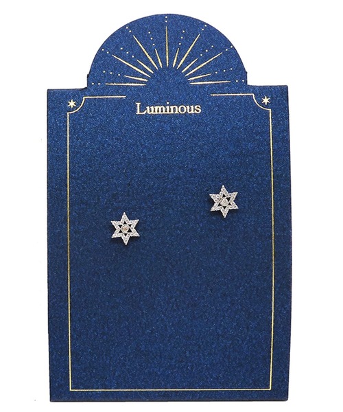 Zoule(ゾーラ)の「Zoule ゾーラ:Luminous ルミナスシリーズ hexagram ピアス(ピアス(両耳用)・レディース・シルバー/ゴールド・FREE)」の8枚目の写真