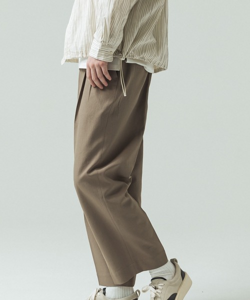 SLICK/スリック】Tech Twill Two Tuck Slacks/テックツイルツータック