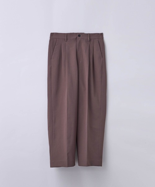 SLICK/スリック】Tech Twill Two Tuck Slacks/テックツイル