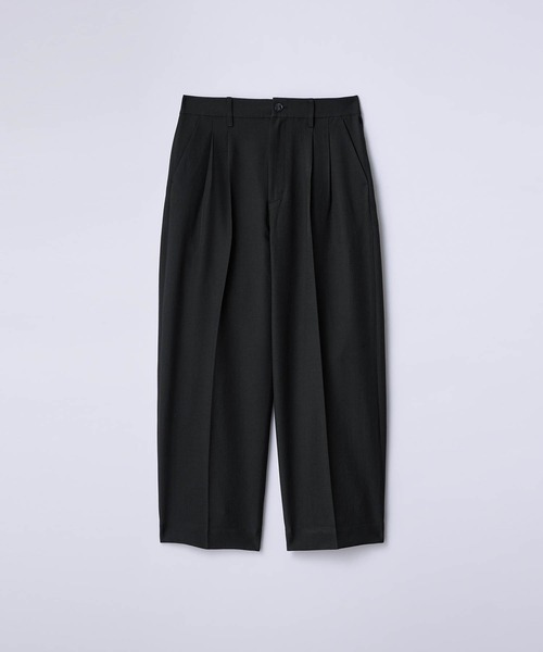 SLICK(スリック)の「【SLICK/スリック】Tech Twill Two Tuck Slacks/テックツイルツータックワイドスラックス / クラシック/セットアップ(スラックス・メンズ・ブラック/ブラウン/スミクロ・1/2/3)」の15枚目の写真