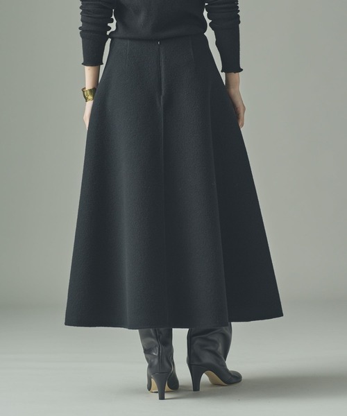 Curensology(カレンソロジー)/ウールボンディングスカート