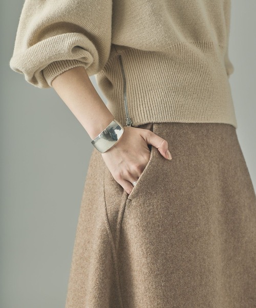 Curensology(カレンソロジー)/ウールボンディングスカート（スカート