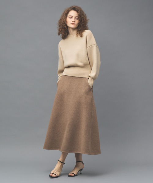 Curensology（カレンソロジー）の「Curensology(カレンソロジー)/ウールボンディングスカート（スカート・レディース・ベージュ/ブラック/グレー・36/38）」の21枚目の写真