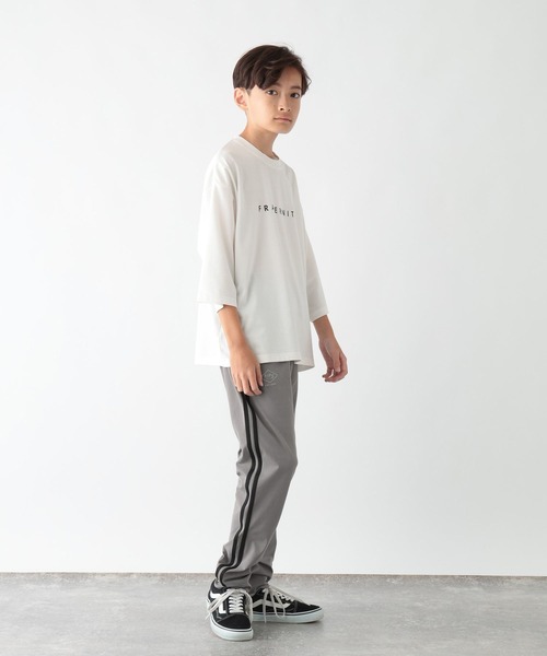 GLOBAL WORK（グローバルワーク）の「スゴラクストレッチリブパンツ/575618（その他パンツ・キッズ・チャコールグレー/グレー/カーキ/ブラック・160cm/150cm/140cm/130cm）」の8枚目の写真