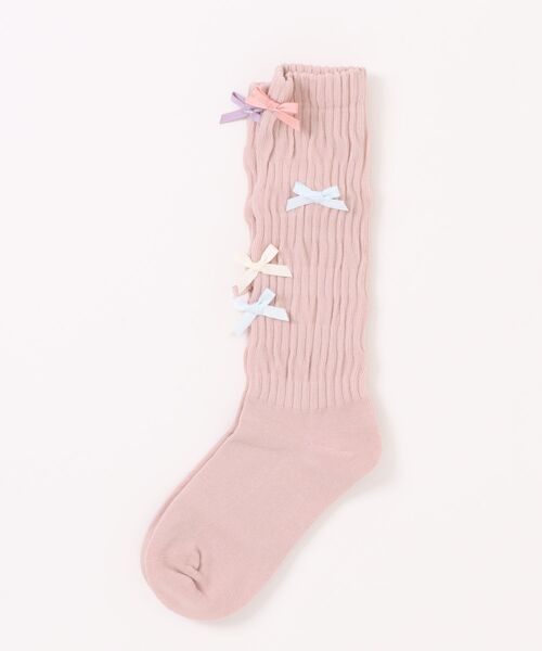 Burner(バーナー)の「【OKUOKU 0909】マルチ リボン付き ガーリーソックス oku-socks-806622335886-11(ソックス/靴下・レディース・オフホワイト/ホワイト/ブルーグレー/スモークピンク/ブラック・FREE)」の13枚目の写真