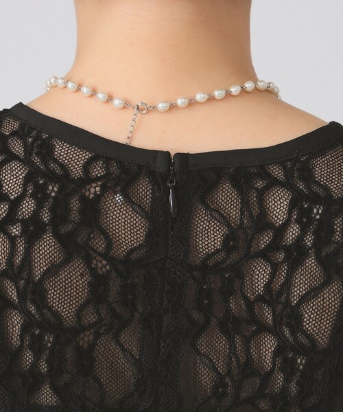 レース キーネック ワンピース［手洗い可］（ワンピース）｜Ray BEAMS