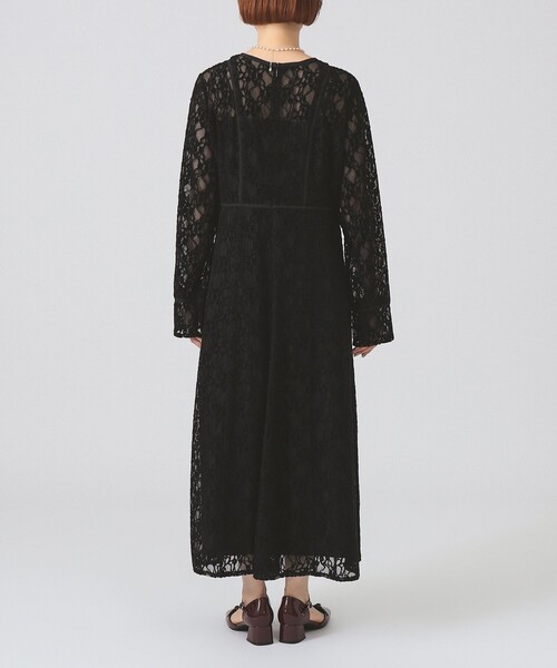 レース キーネック ワンピース［手洗い可］（ワンピース）｜Ray BEAMS