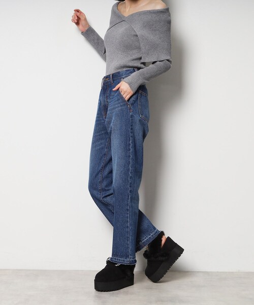 ESPERANZA（エスペランサ）の「SNSで話題！厚底2WAYフェイクムートンサボ（ブーツ・レディース・キャメル/ブラック系/アイボリー系2・S/M/L/LL）」の6枚目の写真