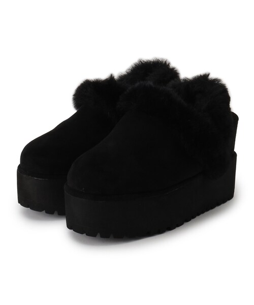 セール】SNSで話題！厚底2WAYフェイクムートンサボ（ブーツ