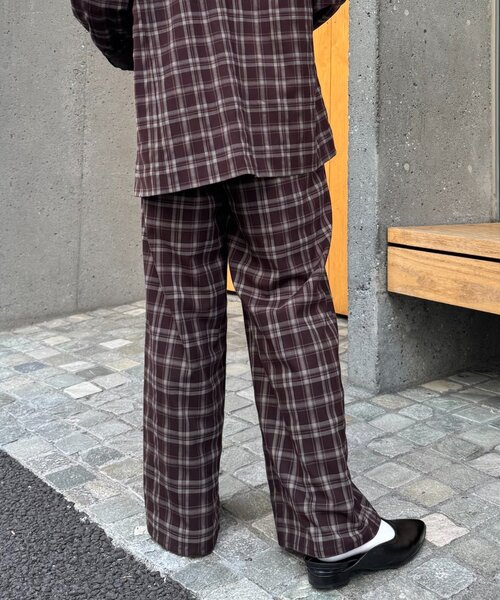 WILLOW（ウィロー）の「【willow】チェックイージーパンツ（その他パンツ・レディース・ネイビー/ブラウン・MEDIUM/SMALL）」の6枚目の写真