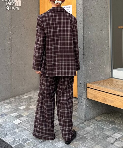 WILLOW（ウィロー）の「【willow】チェックイージーパンツ（その他パンツ・レディース・ネイビー/ブラウン・MEDIUM/SMALL）」の9枚目の写真