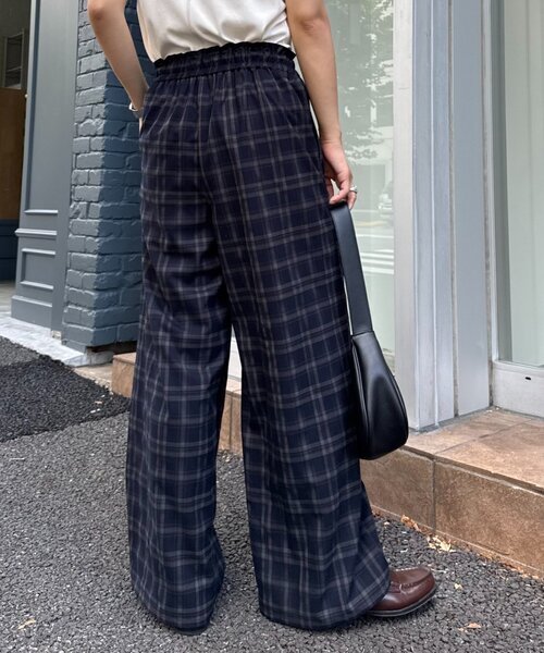 WILLOW（ウィロー）の「【willow】チェックイージーパンツ（その他パンツ・レディース・ネイビー/ブラウン・MEDIUM/SMALL）」の12枚目の写真