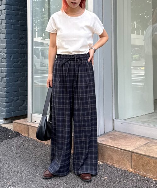 WILLOW（ウィロー）の「【willow】チェックイージーパンツ（その他パンツ・レディース・ネイビー/ブラウン・MEDIUM/SMALL）」の13枚目の写真